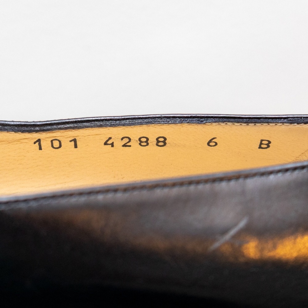 Gucci Black Leather High Heel Pumps with Horsebit Detail Black Enamel Size US6 - Picture 9 of 11